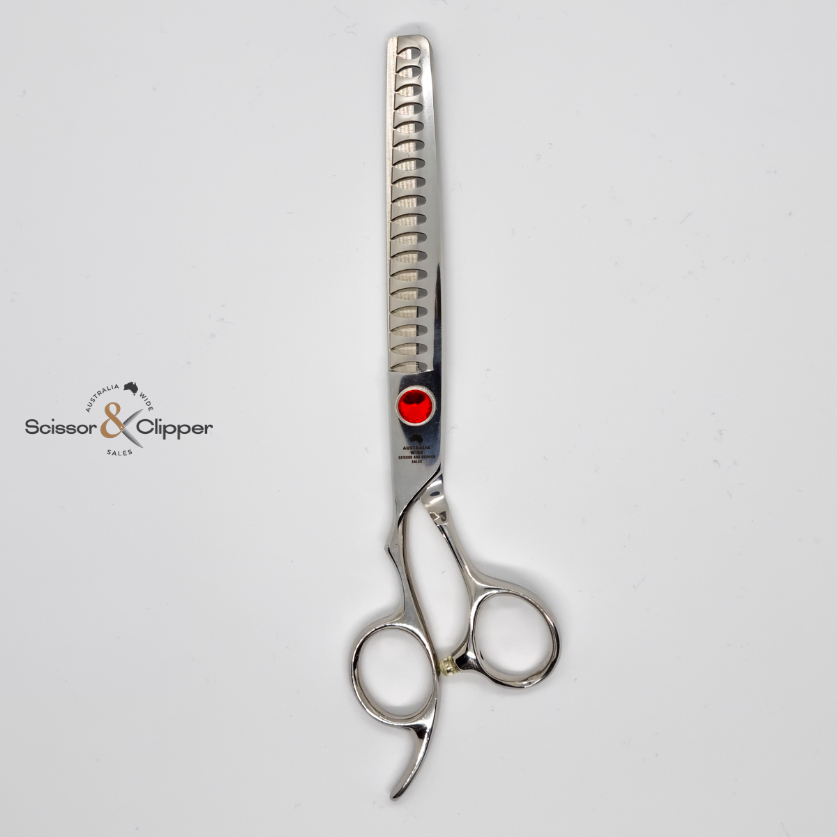 Left Hand Groomers Set - Curved, Thinner, Chunker, Straight - 4 piece set 7 inch