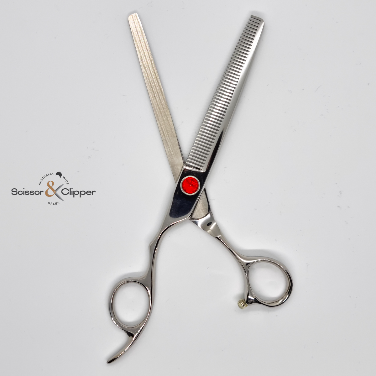 Left Hand Groomers Set - Curved, Thinner, Chunker, Straight - 4 piece set 7 inch